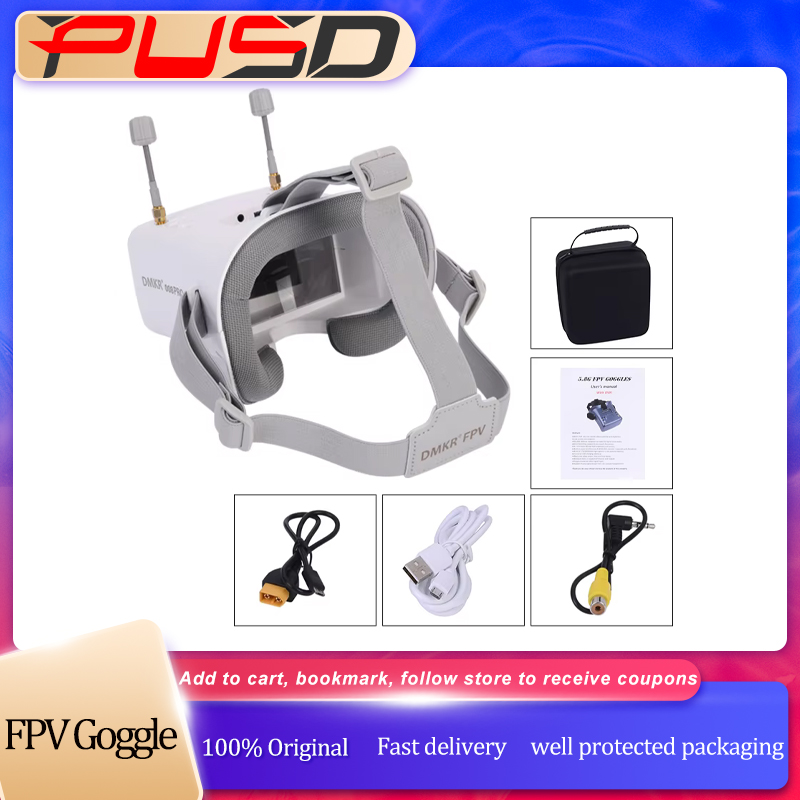 Original 008D PRO White FPV Go - Fpv Drone Goggles ulasan dan harga