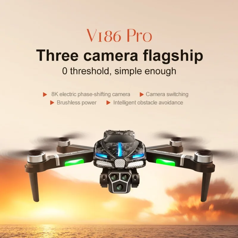 New V186 Pro Drone Professiona - Fpv Drone Charger ulasan dan harga