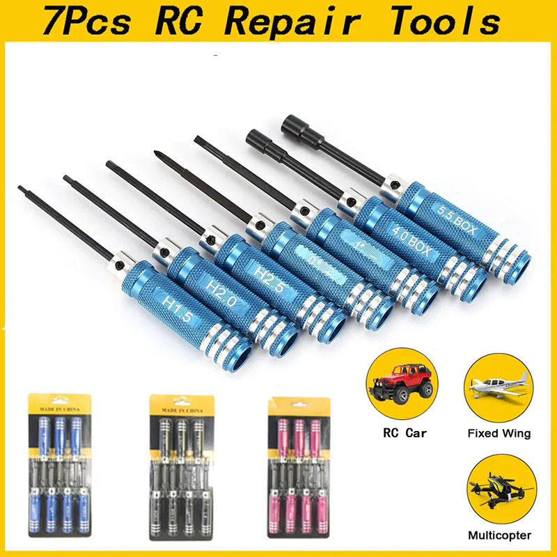 7Pcs 1.5 2.0 2.5mm RC Hex Driv - Fpv Drone Tool Kit ulasan dan harga