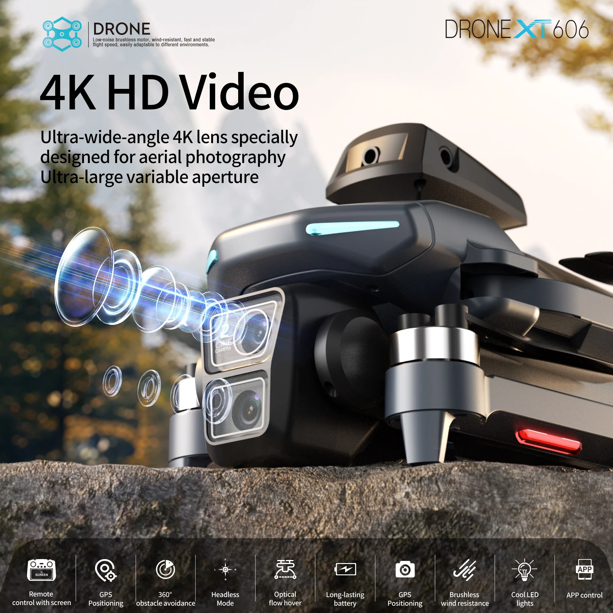 Lenovo XT606 MAX GPS Drone 4k  - Fpv Drone Kit ulasan dan harga