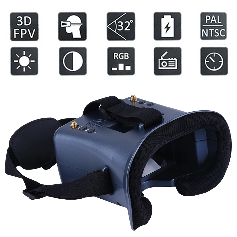 5.8G 40CH 4.3 Inch 800*480 Vid - Fpv Drone Goggles ulasan dan harga