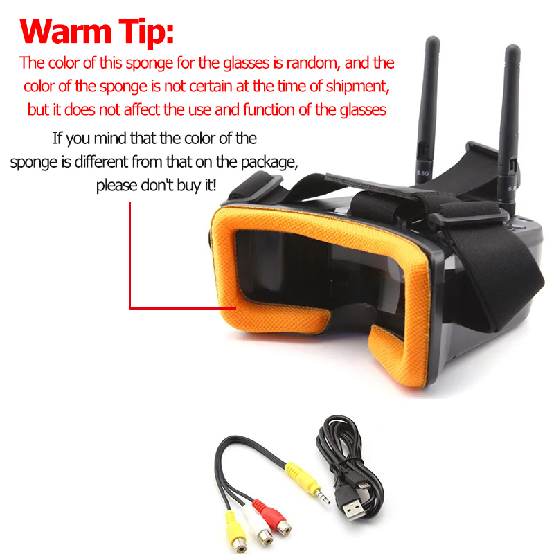 VR009 FPV Video Goggles 3Inch  - Fpv Drone Goggles ulasan dan harga